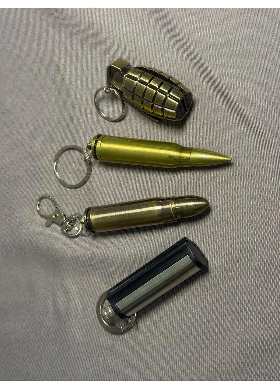 2 в 1 - кресало + вічний сірник (бензинова) Патрон АК-47 HL-81— туристична запальничка для походу, кемпінгу, виживання, Dolphin (396461186)