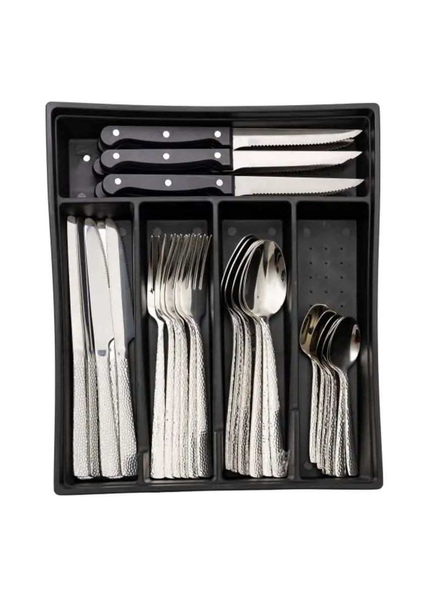 Набор столовых приборов в футляре 30 предметов из нержавеющей стали для 6 персон комплект столового сервиза ProDobro (364190659)