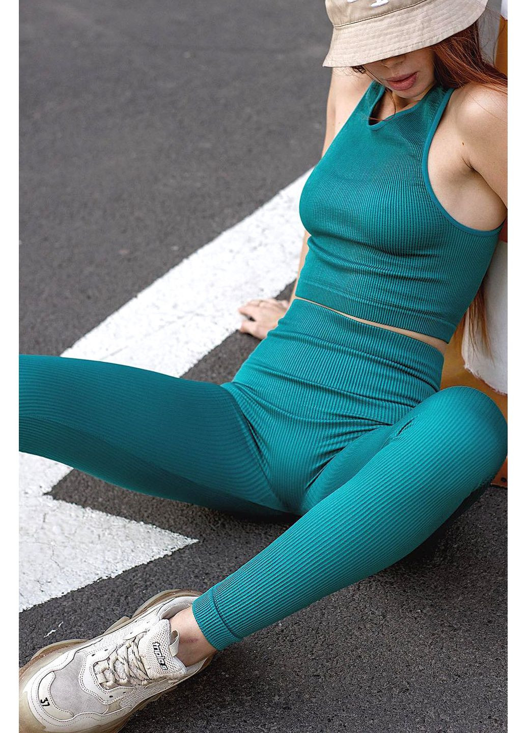 Легінси в рубчик з Push Up ефектом Leggings RIB Push Up Giulia (362536261)