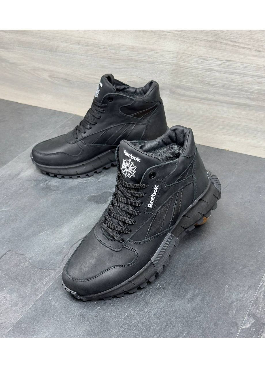 Чоловічі шкіряні зимові черевики No Brand (363555178)