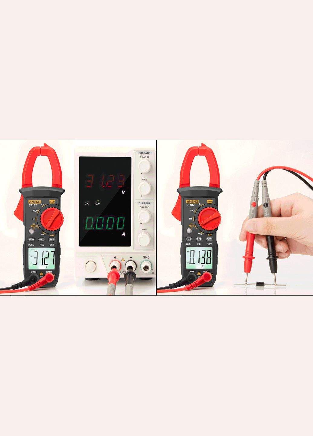 Цифровий мультиметр кліщі ST182 на 4000 відліків Aneng (303401410)