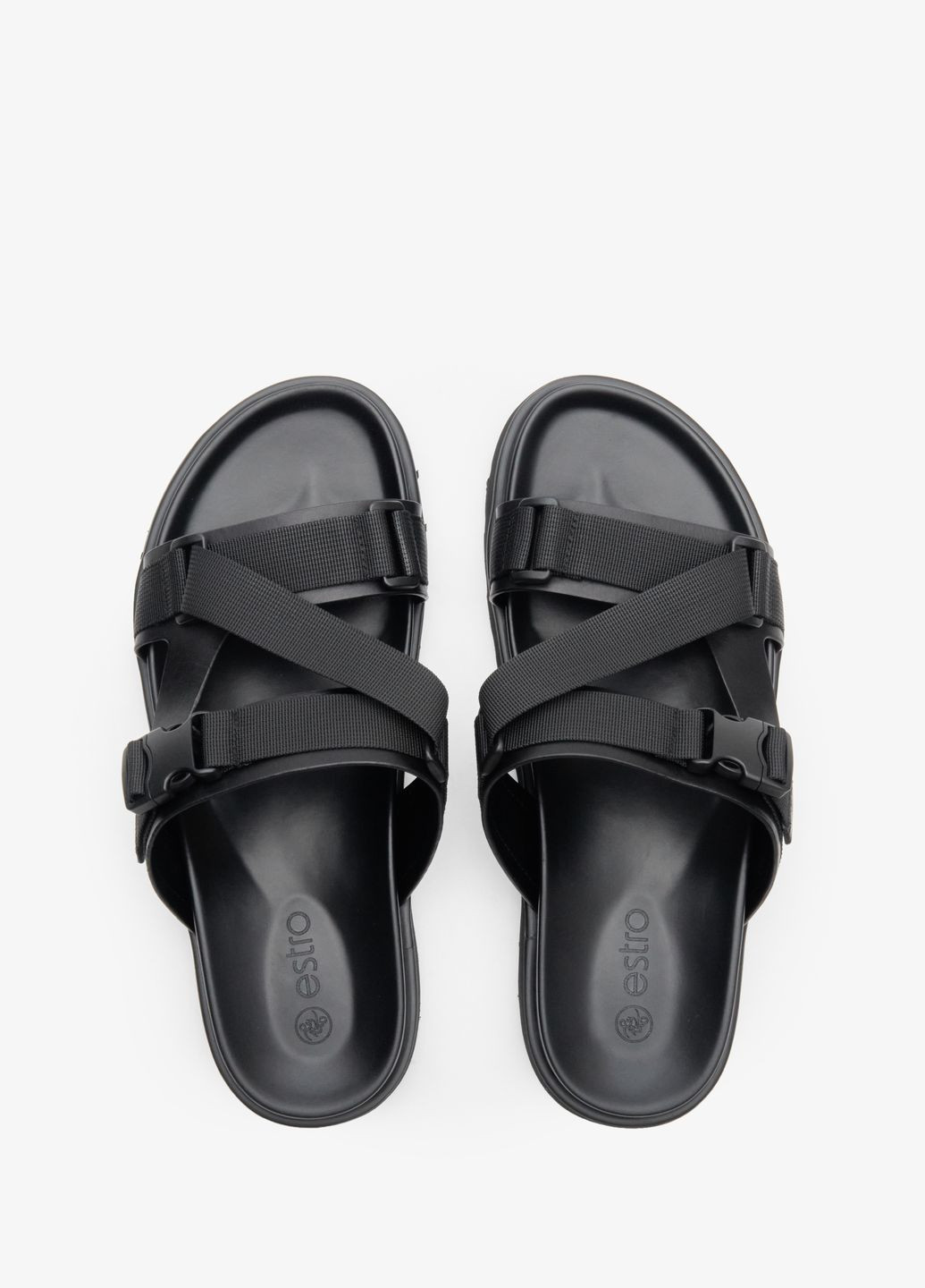 Шльопанці, колір чорний Estro (303934169)
