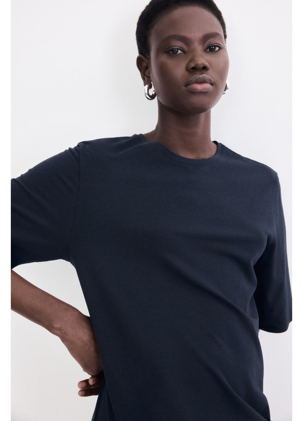 Темно-синя сукня H&M