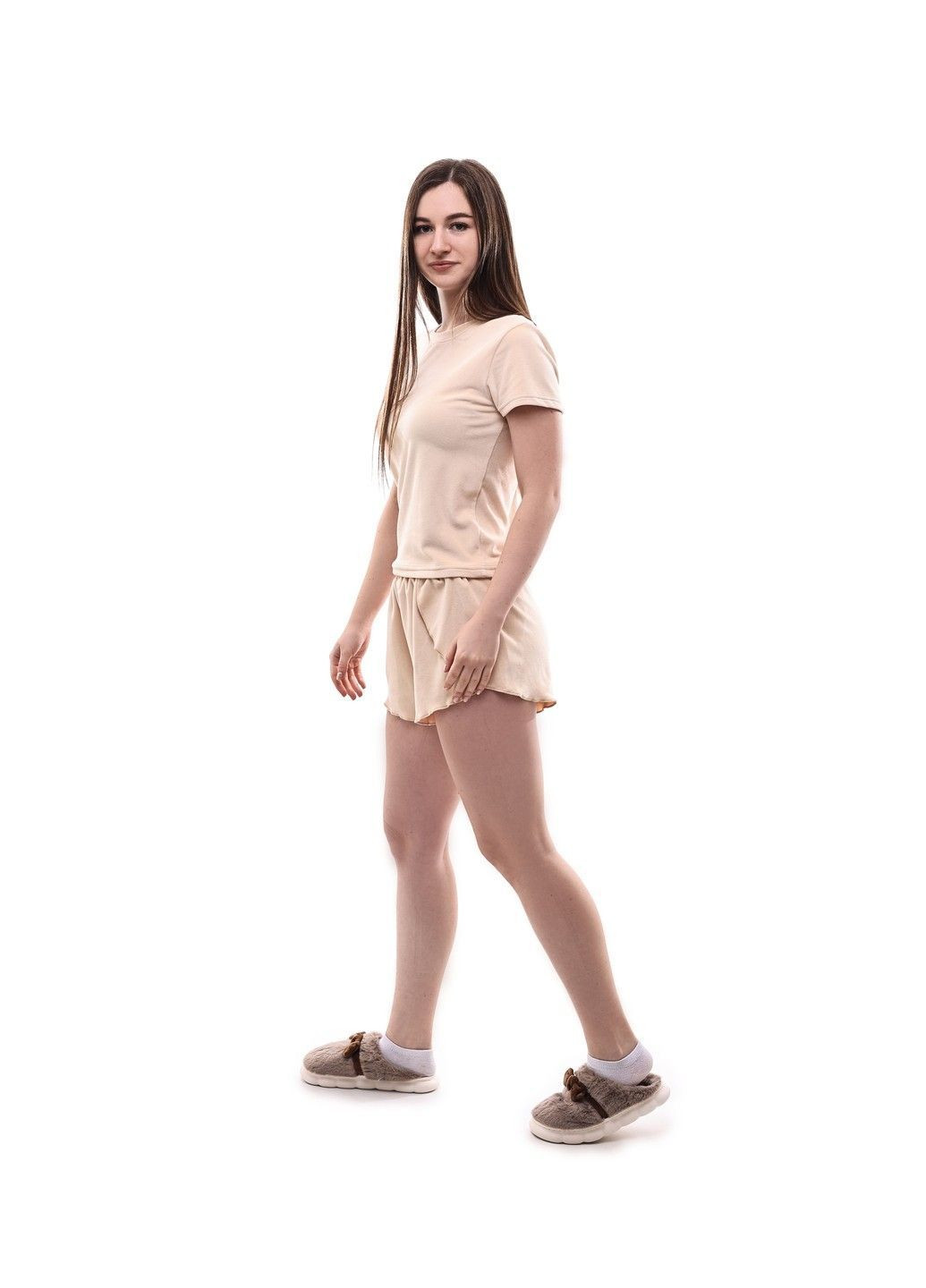 Бежева жіноча піжама No Brand