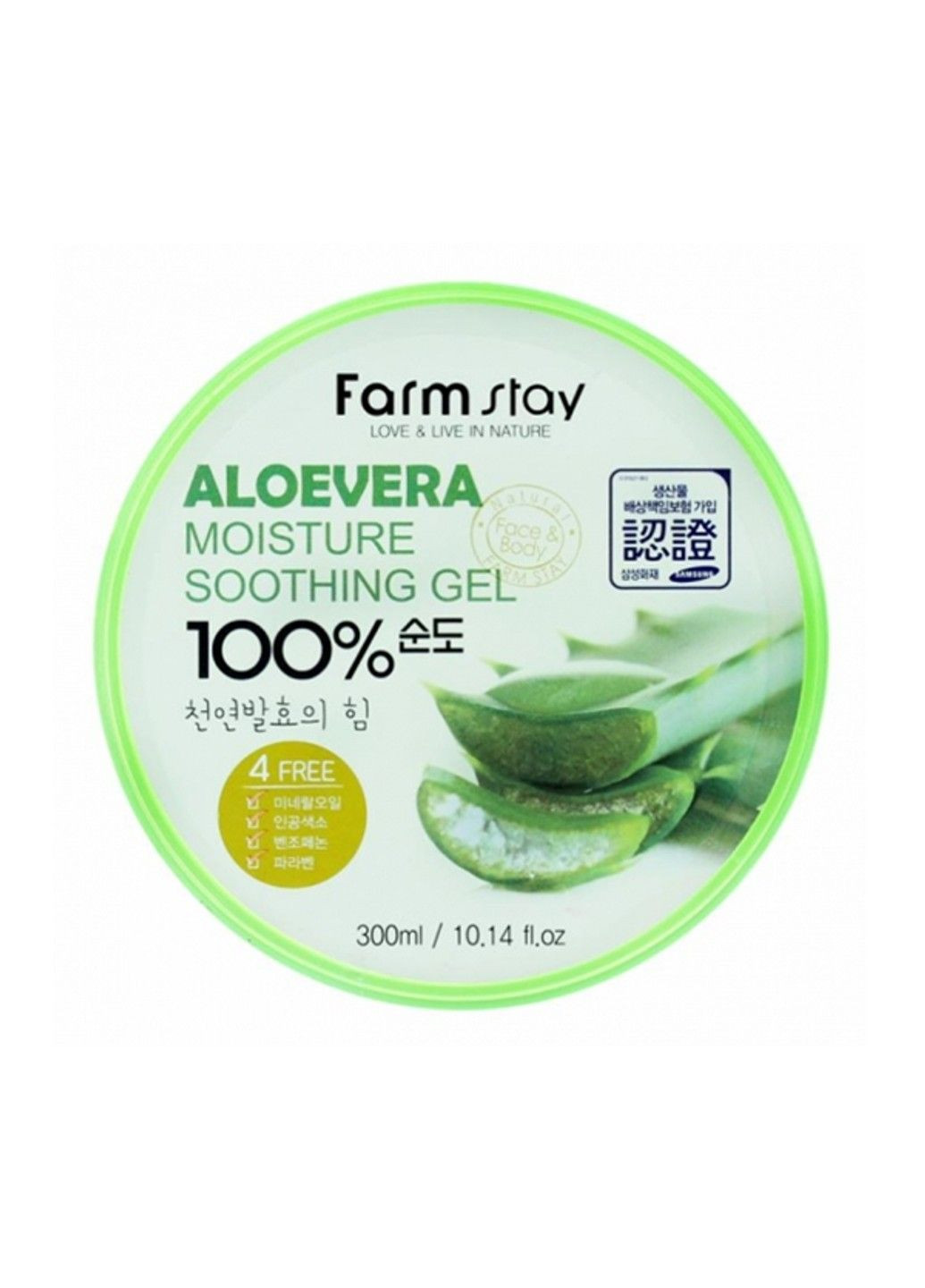 FarmStay Гель багатофункціональний зволожуючий з екстрактом алое Moisture Soothing Gel Aloe Vera 300 — Крем, Південна Корея (301083999)