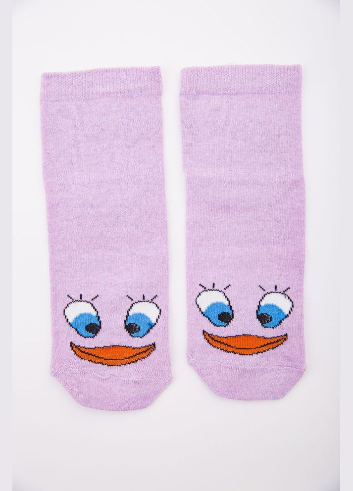 Сиреневые розовые женские носки, с принтом, средней длины, 167r337 Ager (369972289)