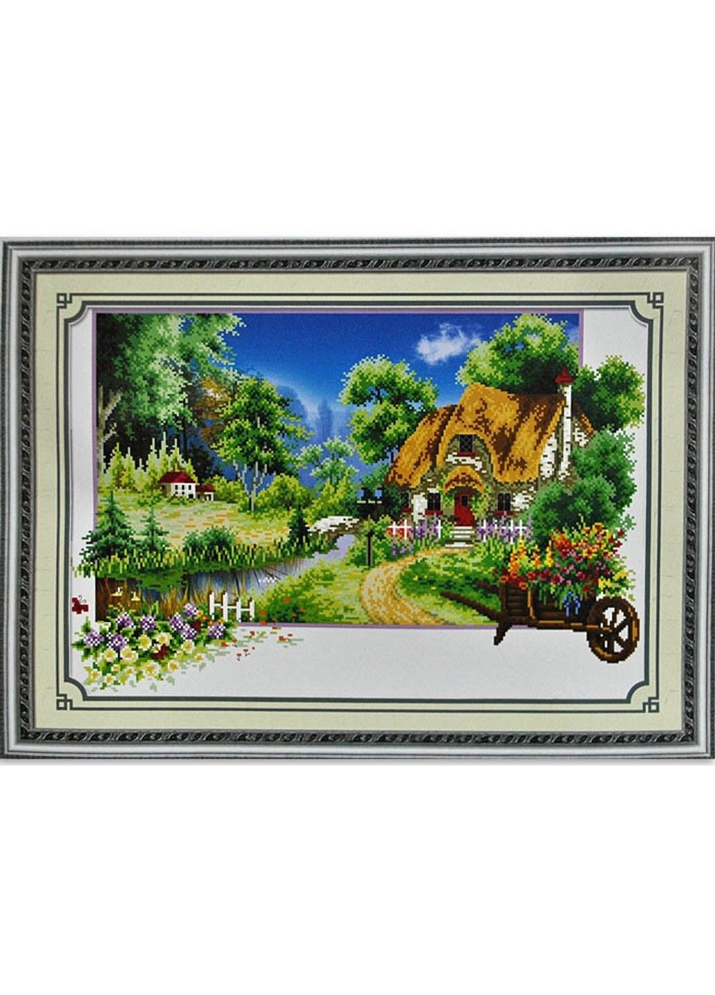 Набір для вишивання хрестиком Чотири пори року Весна 67х48 см канва №11 197397 No Brand (333165589)