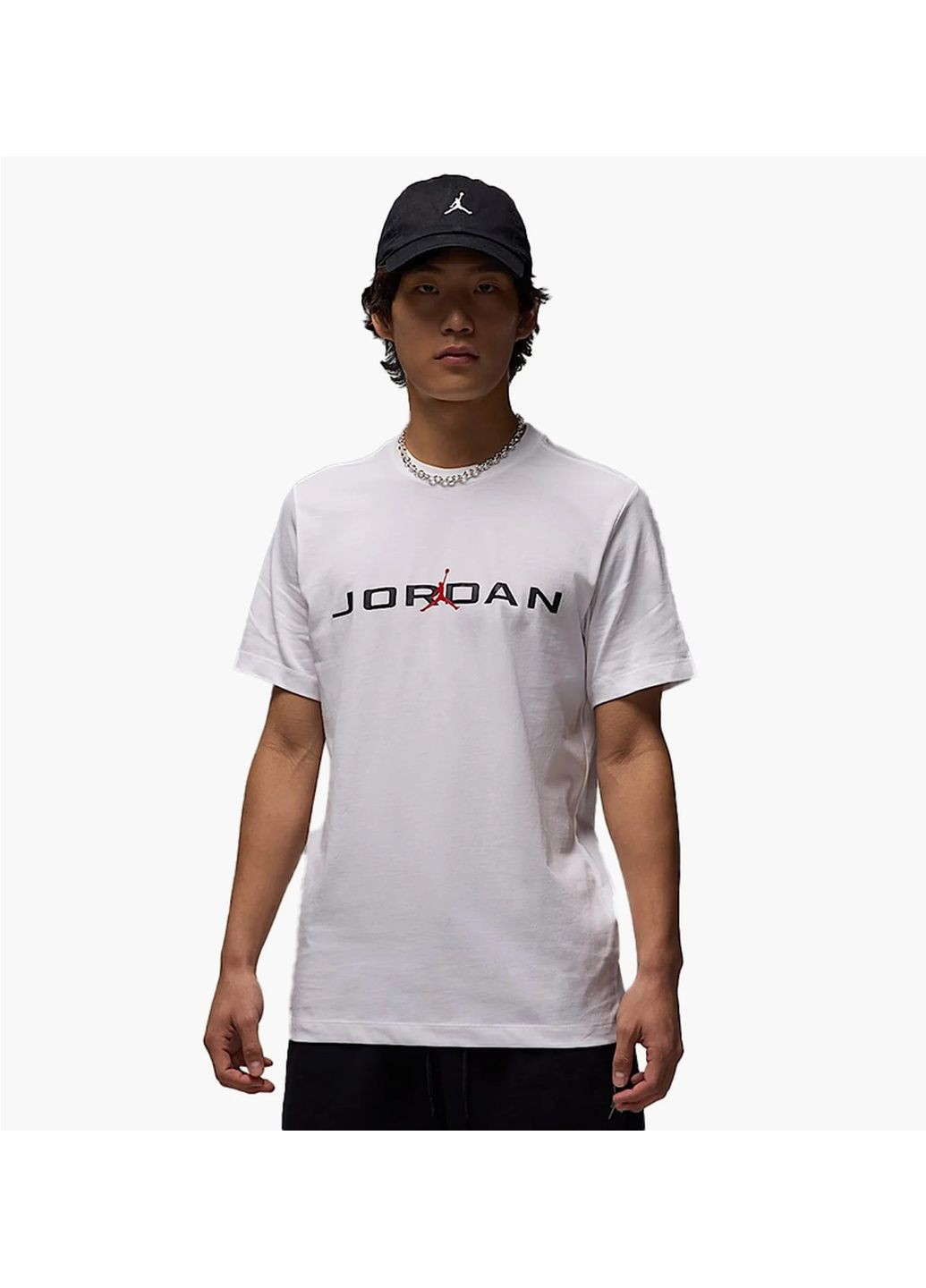 Белая мужская футболка air ss crew white Air Jordan