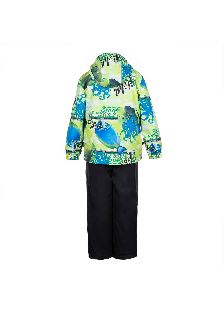 Чорна комплект yoko, р.116, лайм із принтом/чорний Huppa 41190004-92147-116