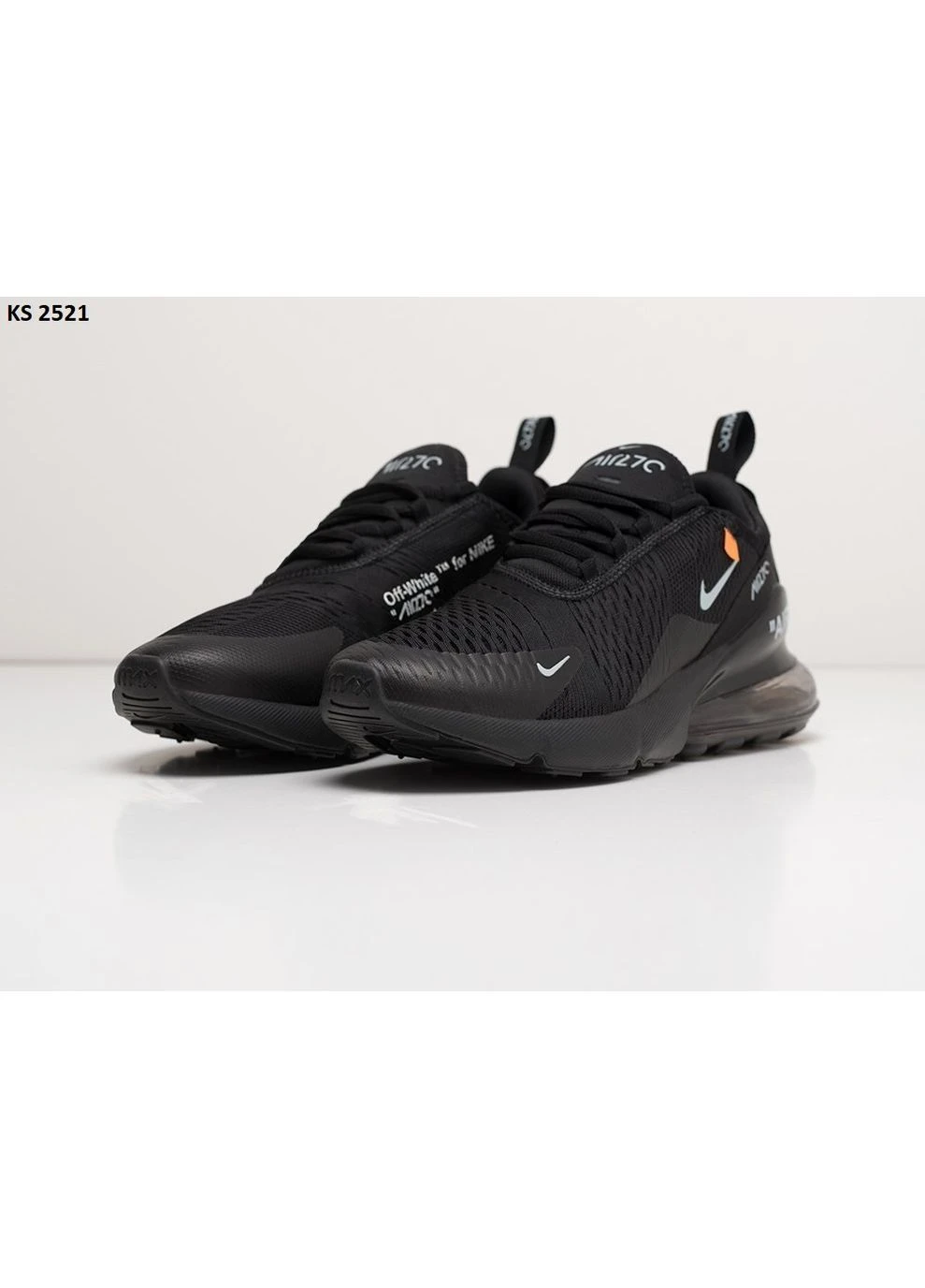 Чорні літні кросівки nike air max 270 black найк аір макс 270 No Brand