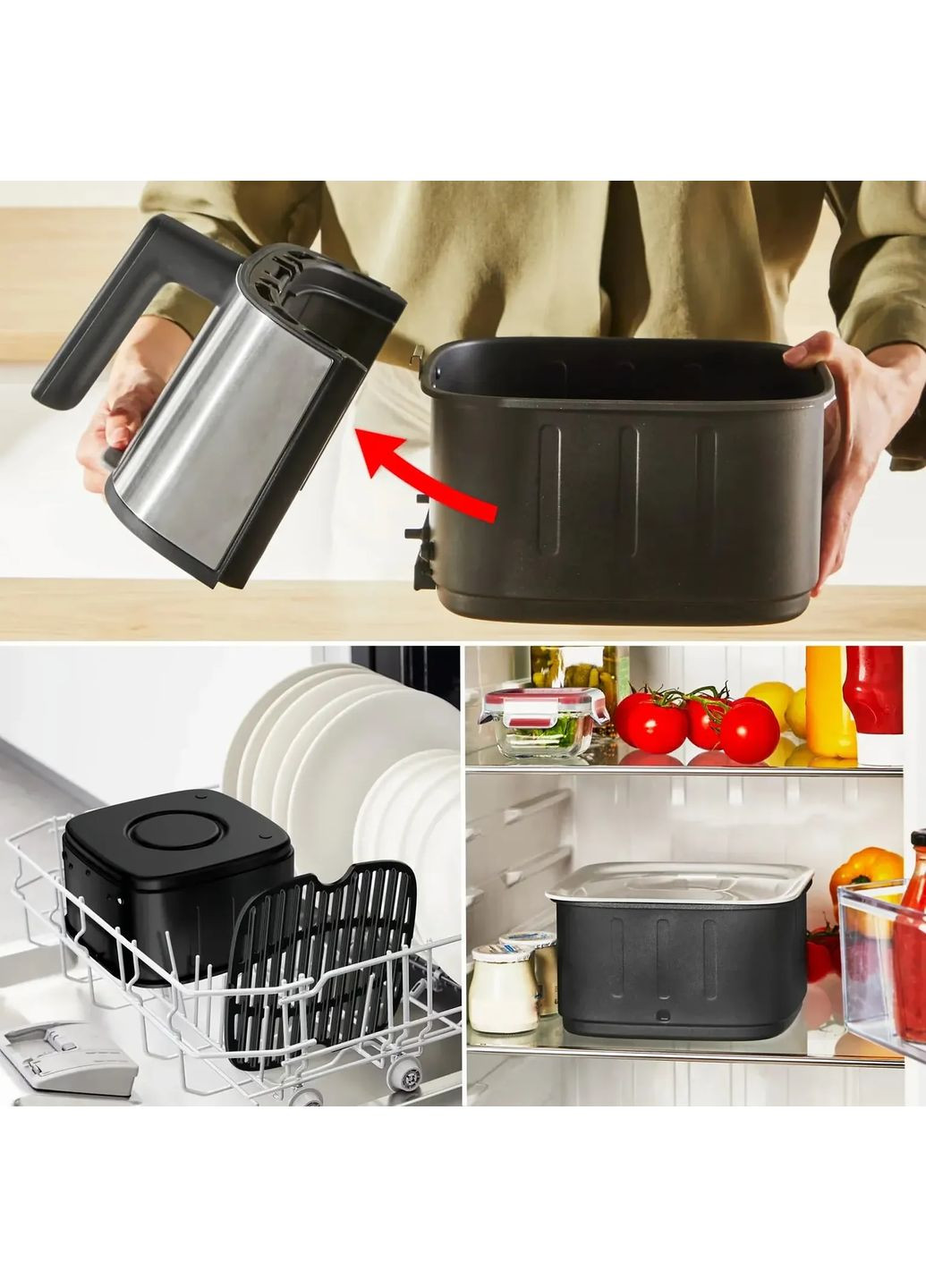 Мультипіч EY572DE1 EASY FRY SILENCE SMART XL Tefal (373220801)