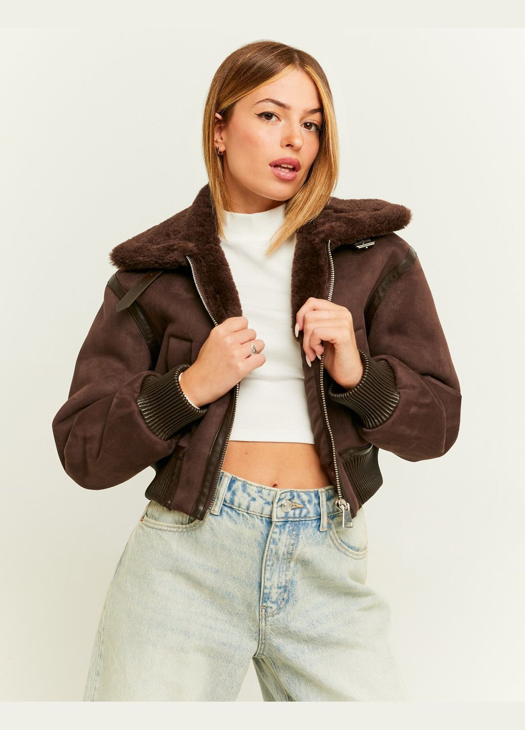 Коричнева куртка Tally Weijl