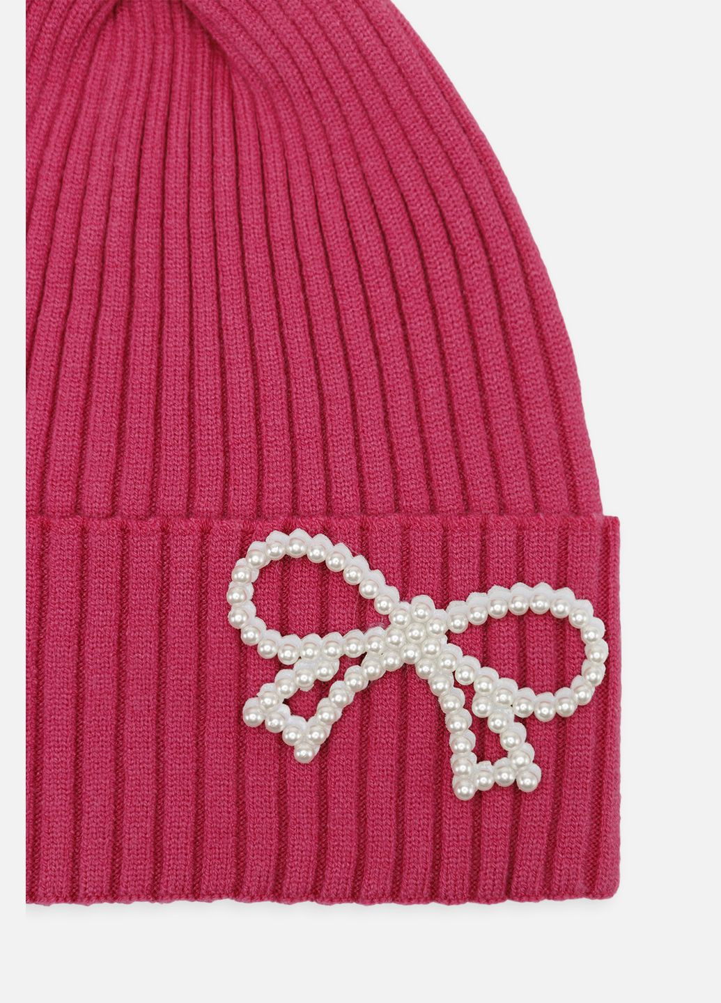 Шапка для дівчинки колір малиновий ЦБ-00258286 Yuki (302434270)