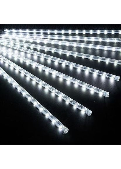 Світлодіодна LED-гірлянда-сосульки для фасаду та вулиці 50 см Білий холодний No Brand (370606349)