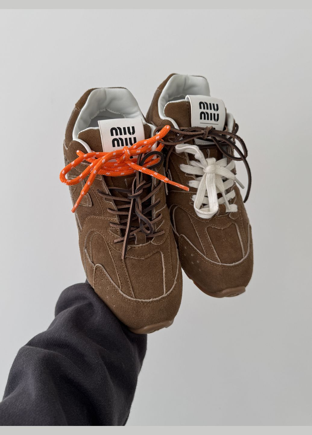 Коричневые демисезонные кроссовки мужские и женские new balance x miu miu 530 brown | нью беланс 530 коричневые No Brand