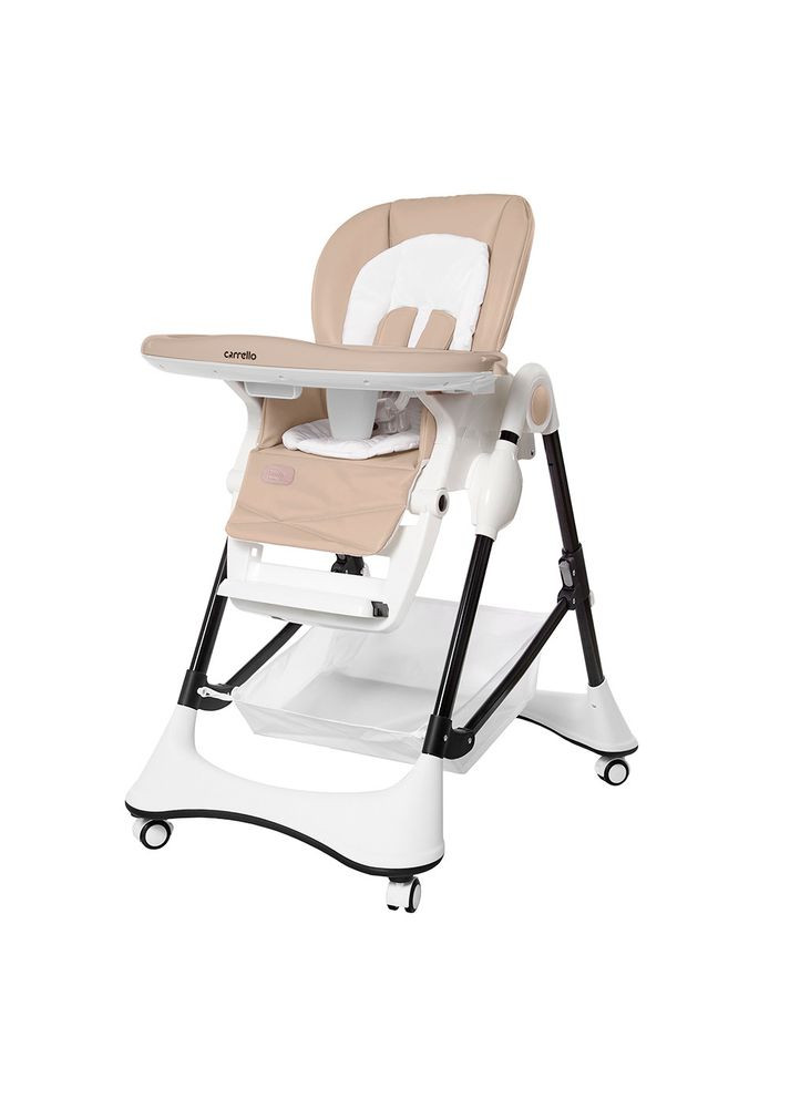Стульчик для кормления Stella CRL-9503 Light Beige с корзиной для игрушек CARRELLO (329444209)