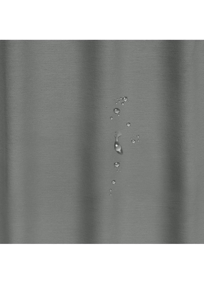 Шторка для душа и ванной IRON с кольцами 180х180 см Серый Cosas (372991030)