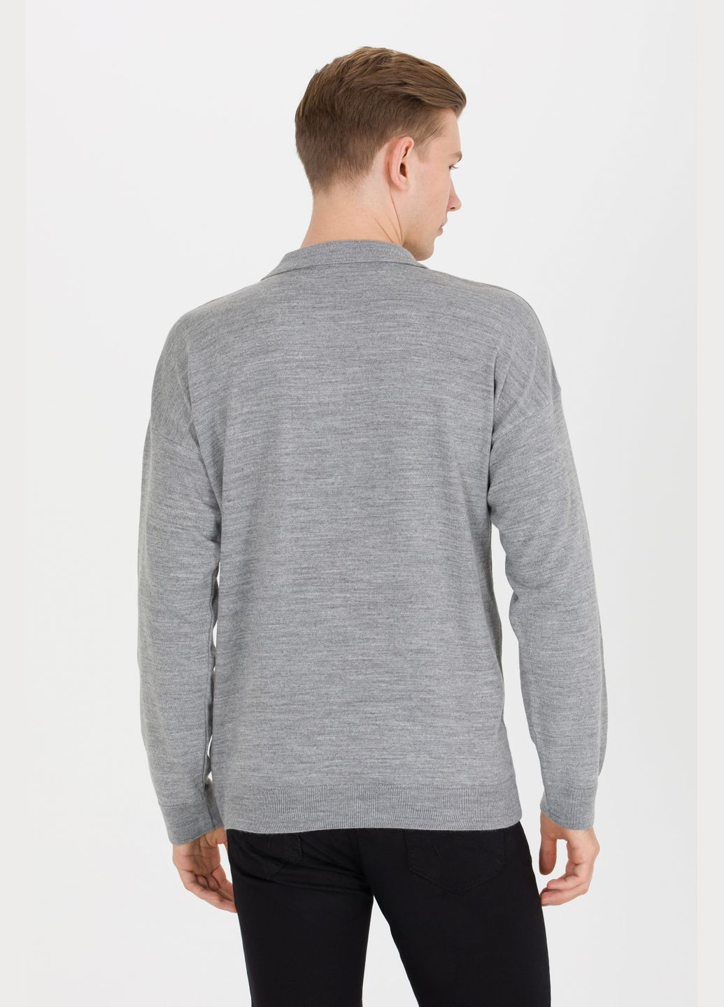 Светло-серый свитер u.s. polo assn. мужской U.S. Polo Assn.