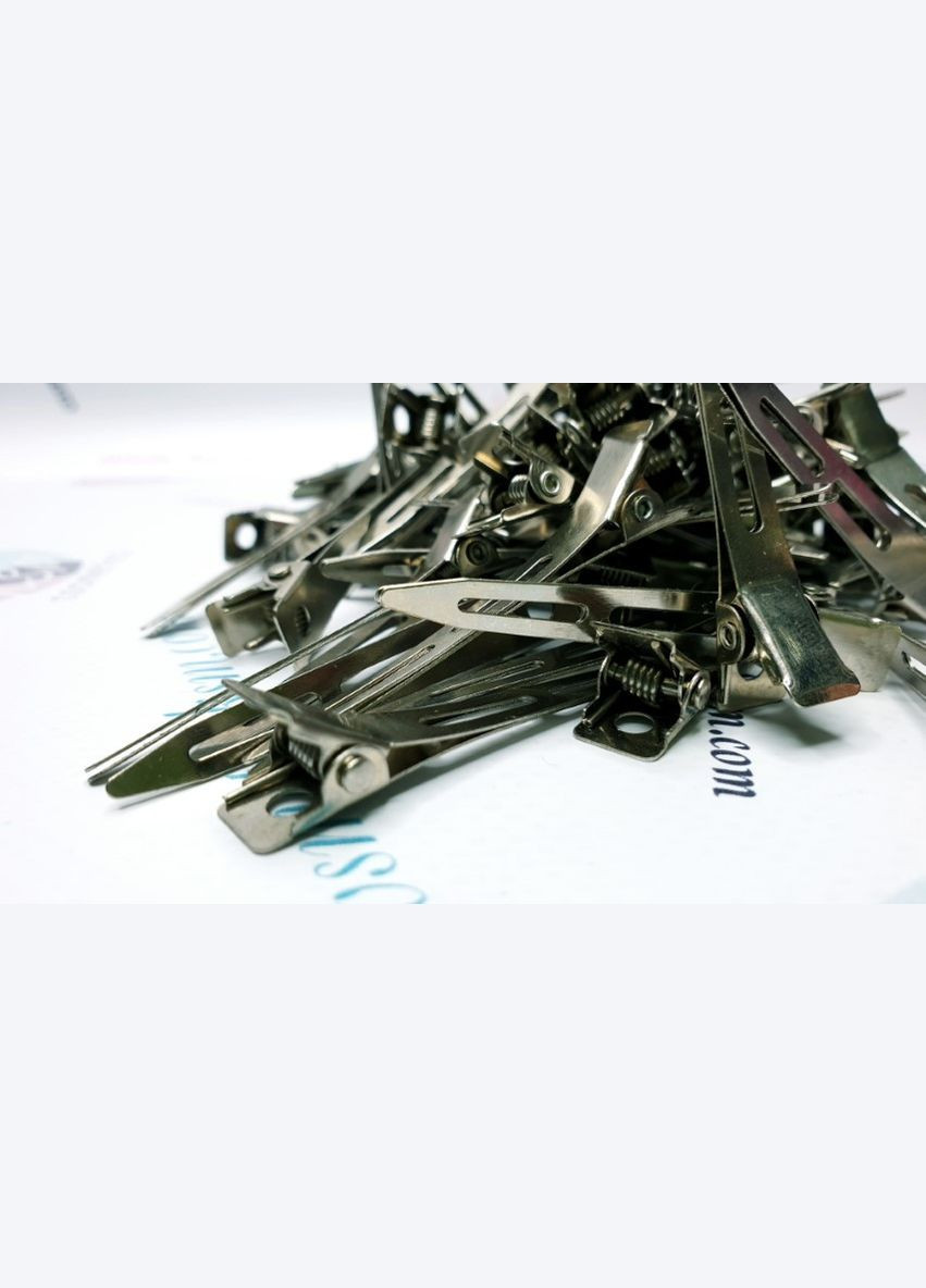 Зажимы клеммы уточки для волос металлические 100 шт. JI0003 Proline (299384793)