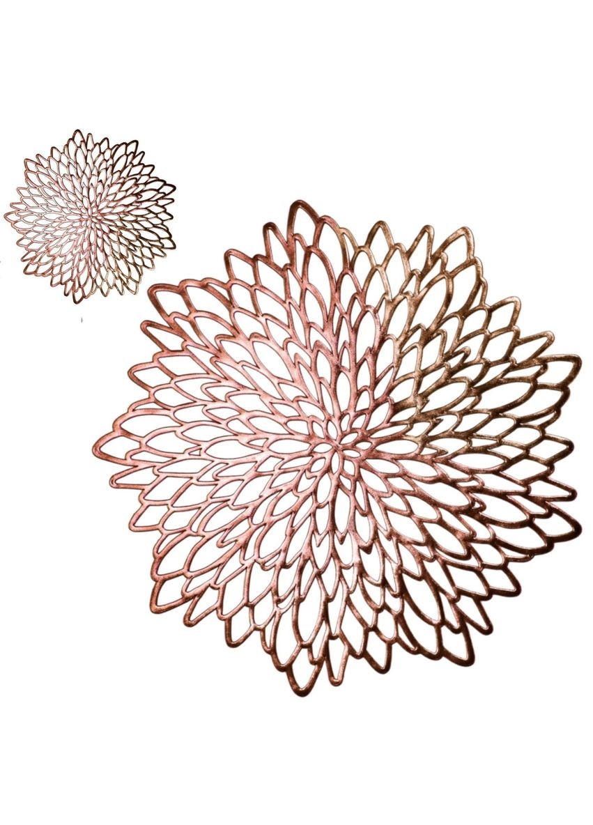 Набір сервірувальних серветок 18573 2 предмети бронзовий No Brand (364495682)