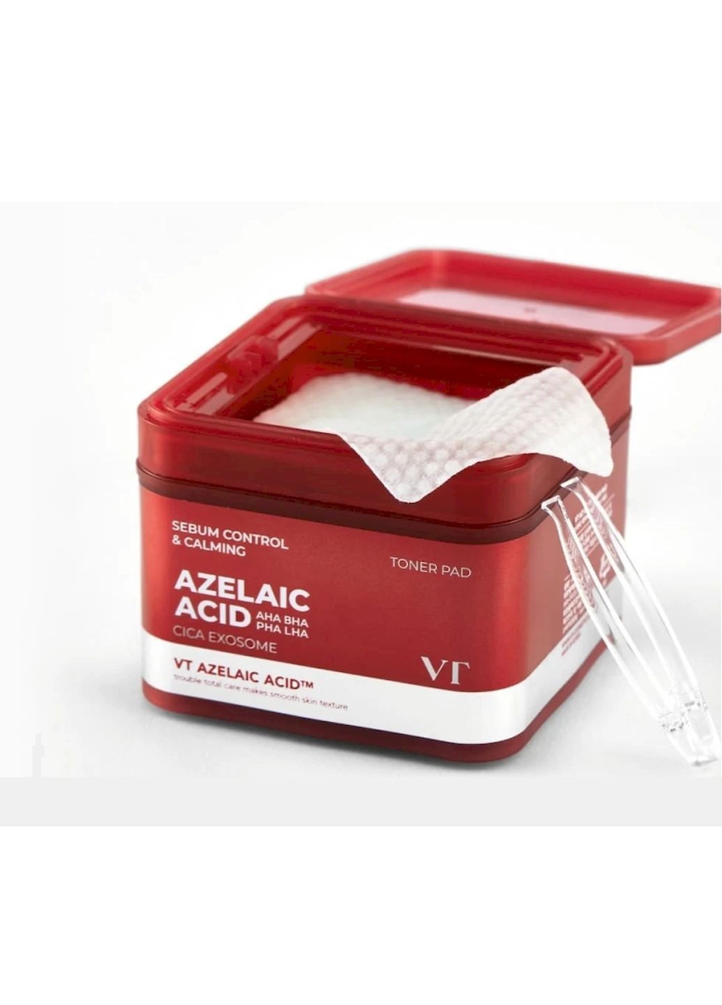 Тонер-педи AZ CARE TONER PAD з азелаїновою кислотою освітлює та себорегулює 60 шт VT Cosmetics (367585798)