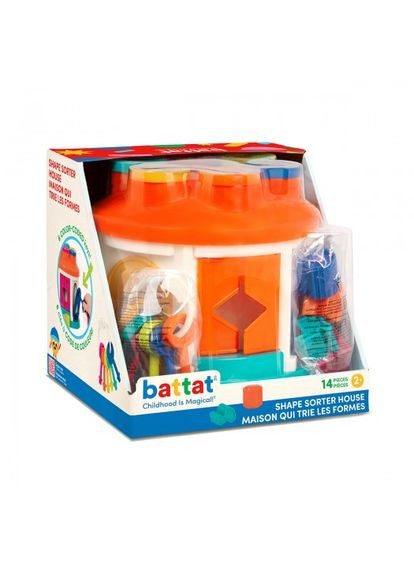 Іграшка-сортер, що розвиває – Розумний будиночок (12 форм) Battat (344449161)