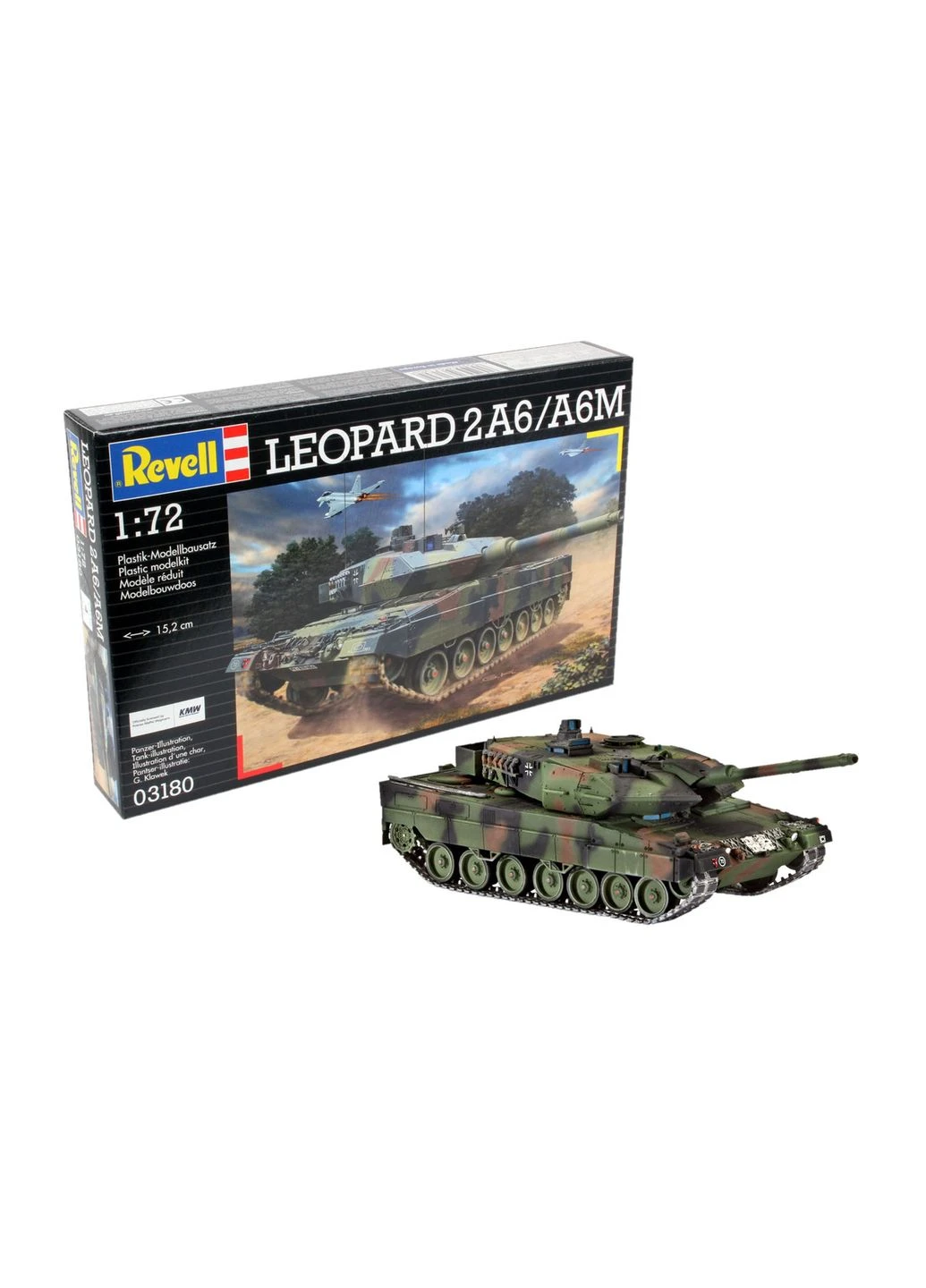 Збірна модель Танк Леопард 2A6/A6M рівень 4 масштаб 1:72 (RVL-03180) Revell _03180 (315402953)