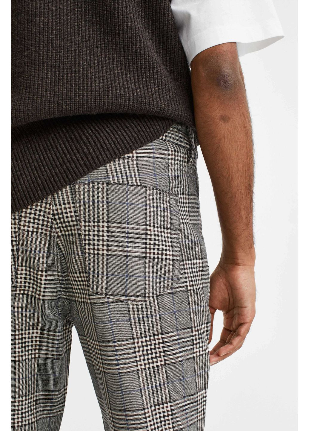 Комбинированные демисезонные джинсы skinny H&M