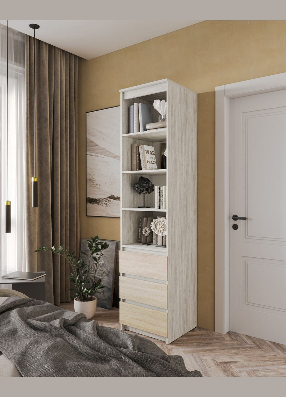 Пенал открытый с шухлядами T-219 Ш500/В2117/Г498 мм MORELI (313587572)