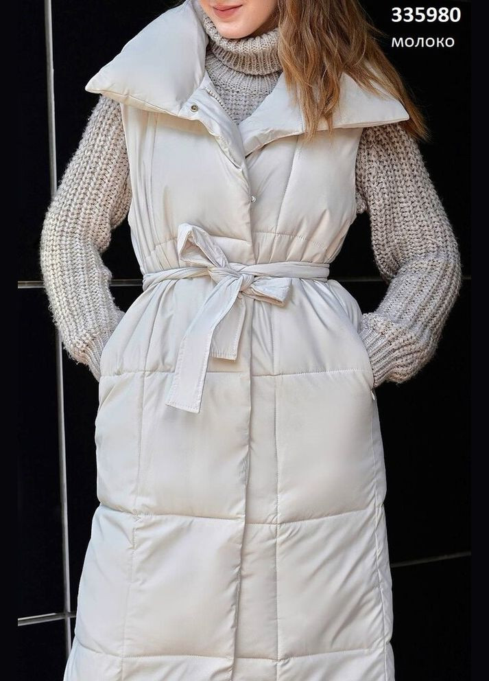 Подовжена жіноча жилетка без капюшону Snow&Passion (347266024)