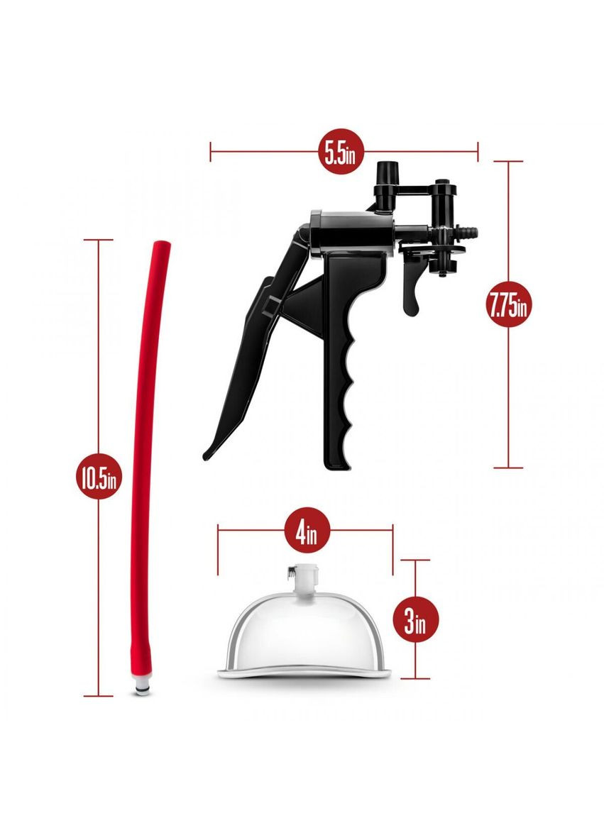 Вакуумный насос для вульвы Temptasia – Advanced Pussy Pump System, механический, рычаг Blush (369779648)