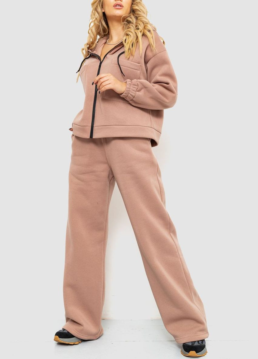Спорт костюм женский на флисе, цвет бежевый, Ager (273394614)