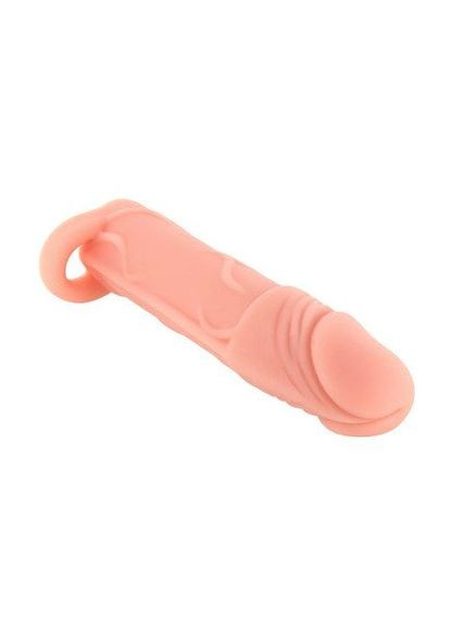 Насадка на член – Real Extender HUGY с открытой головкой и кольцом для мошонки Real Body (297572186)