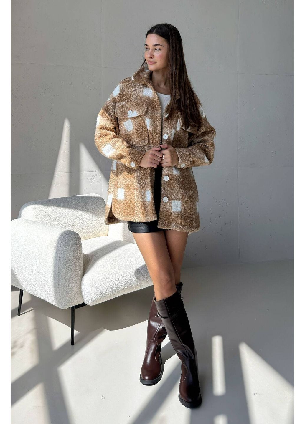 Бежевая рубашка Nenka