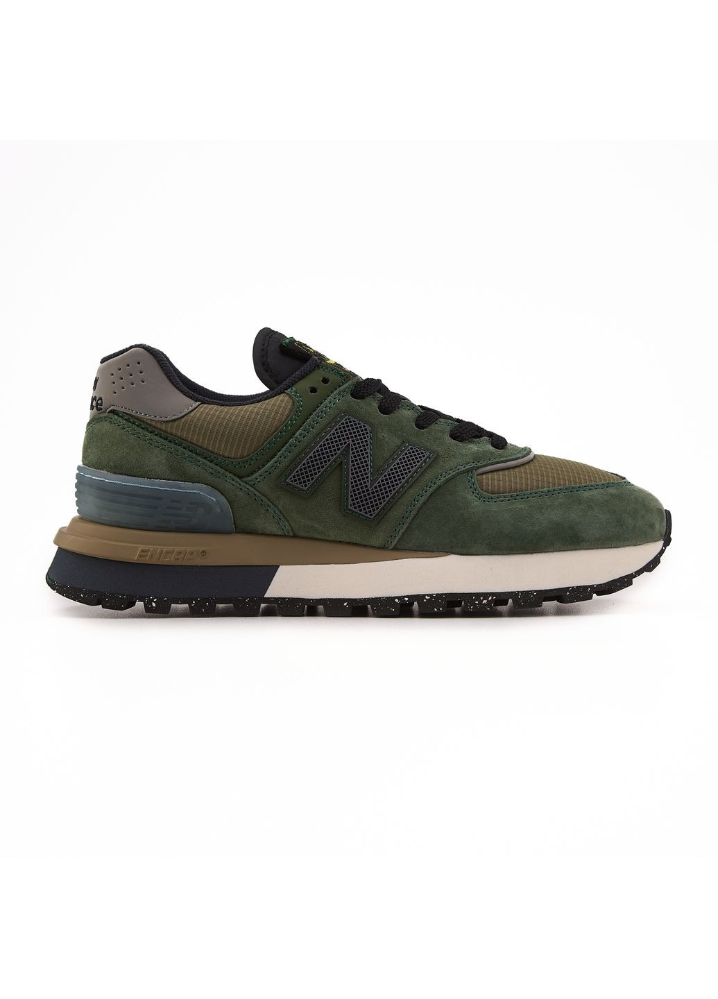 Серые демисезонные кроссовки мужские new balance 574 legacy x stone island green нью беланс 574 No Brand