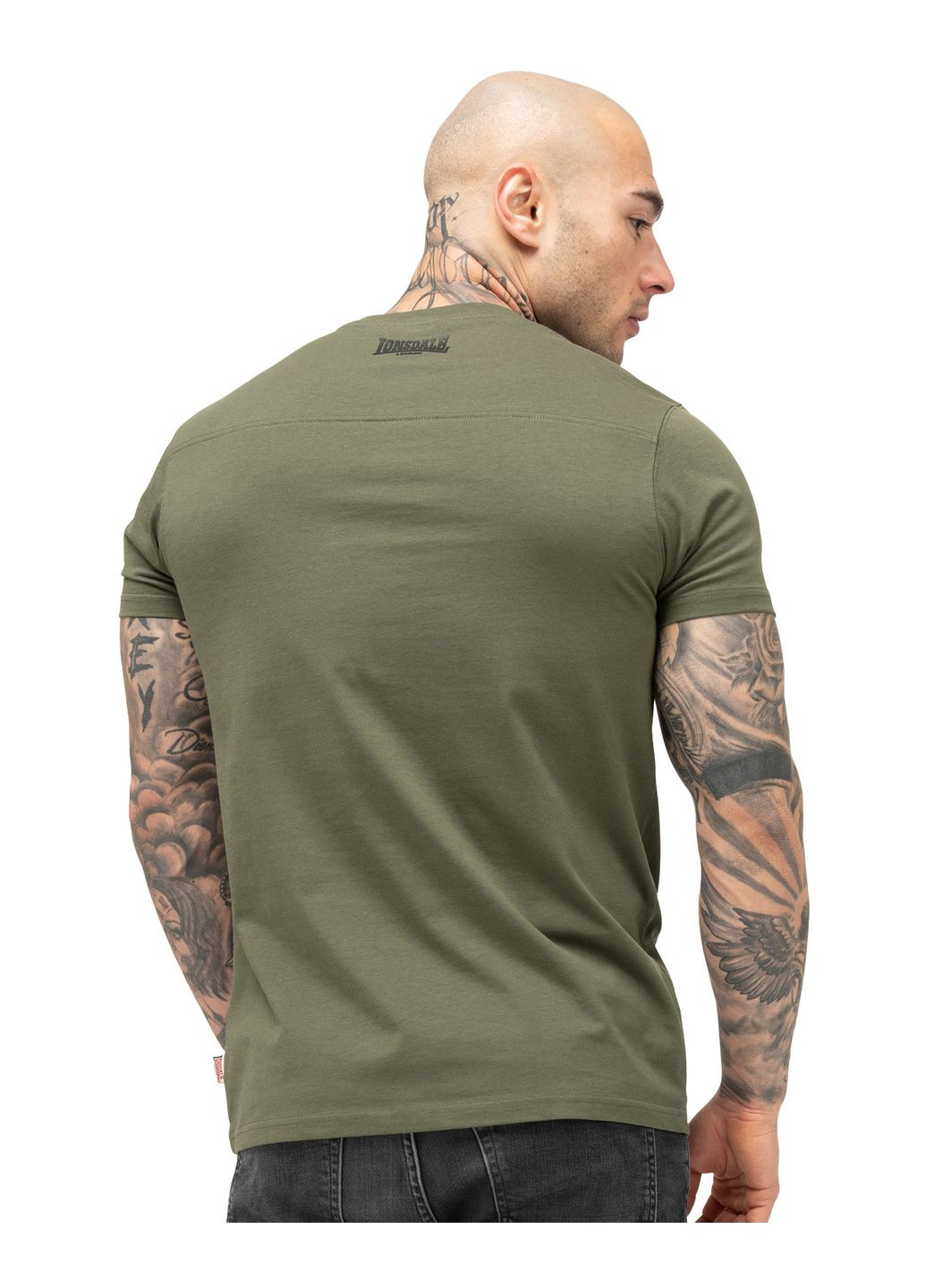 Оливкова футболка Lonsdale CRANTOCK