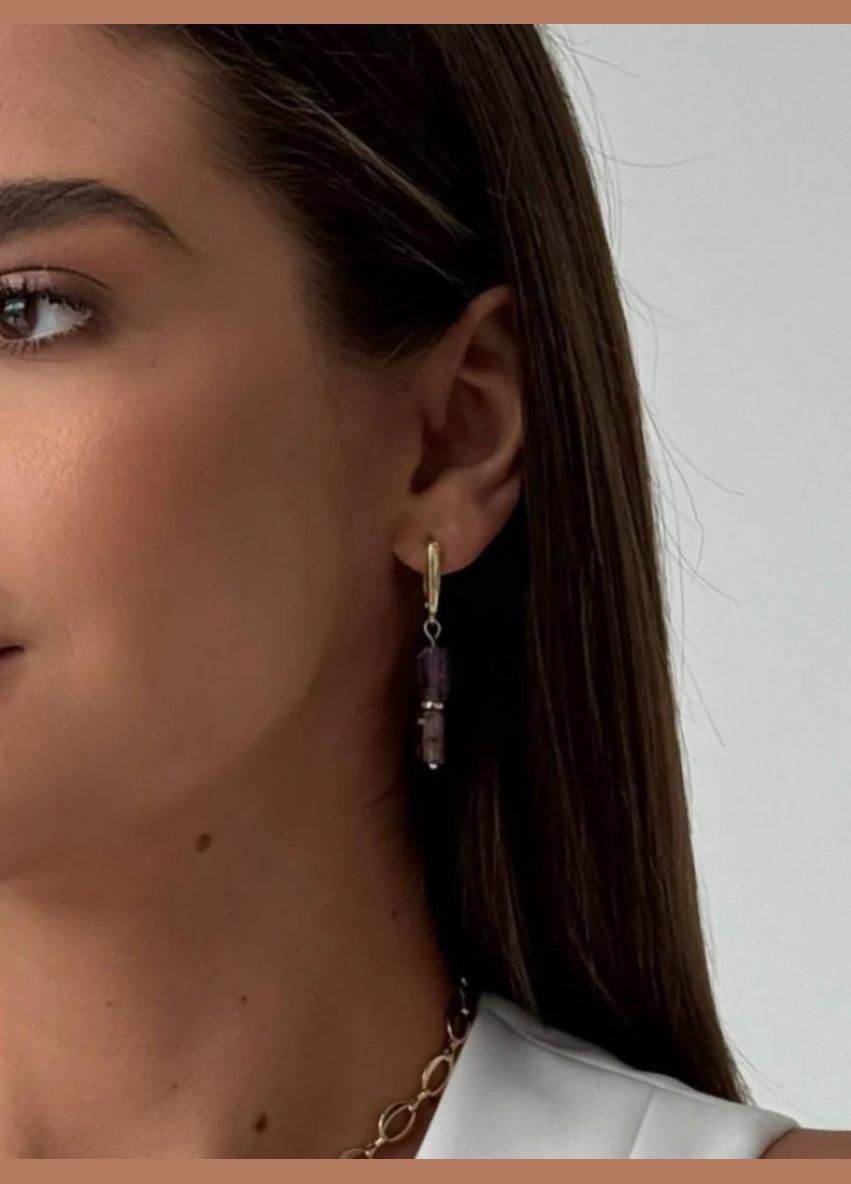 Серьги "Purple Bosom" Le'Perle (329751101)