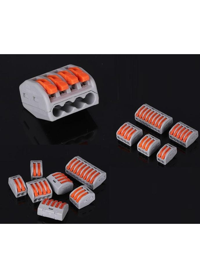 Клеми для з'єднання кабелів типу Wago 0,08-4 мм кв 120 шт (H051154) Boer (360768358)