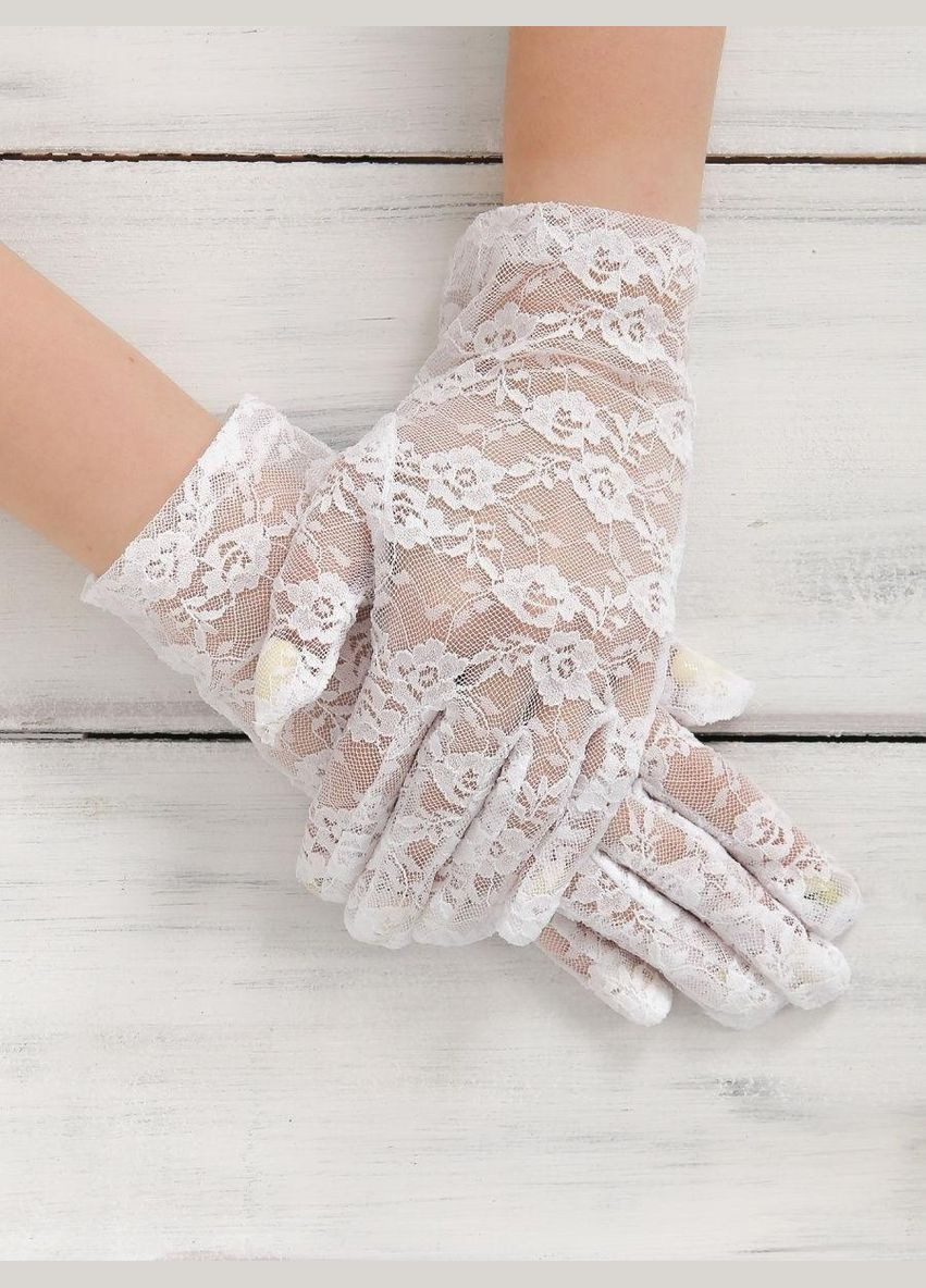 Мереживні рукавички ажурні гіпюрові тоненькі весільні honey fashion accessories one size (S/M/L) (7-70) No Brand (313286032)