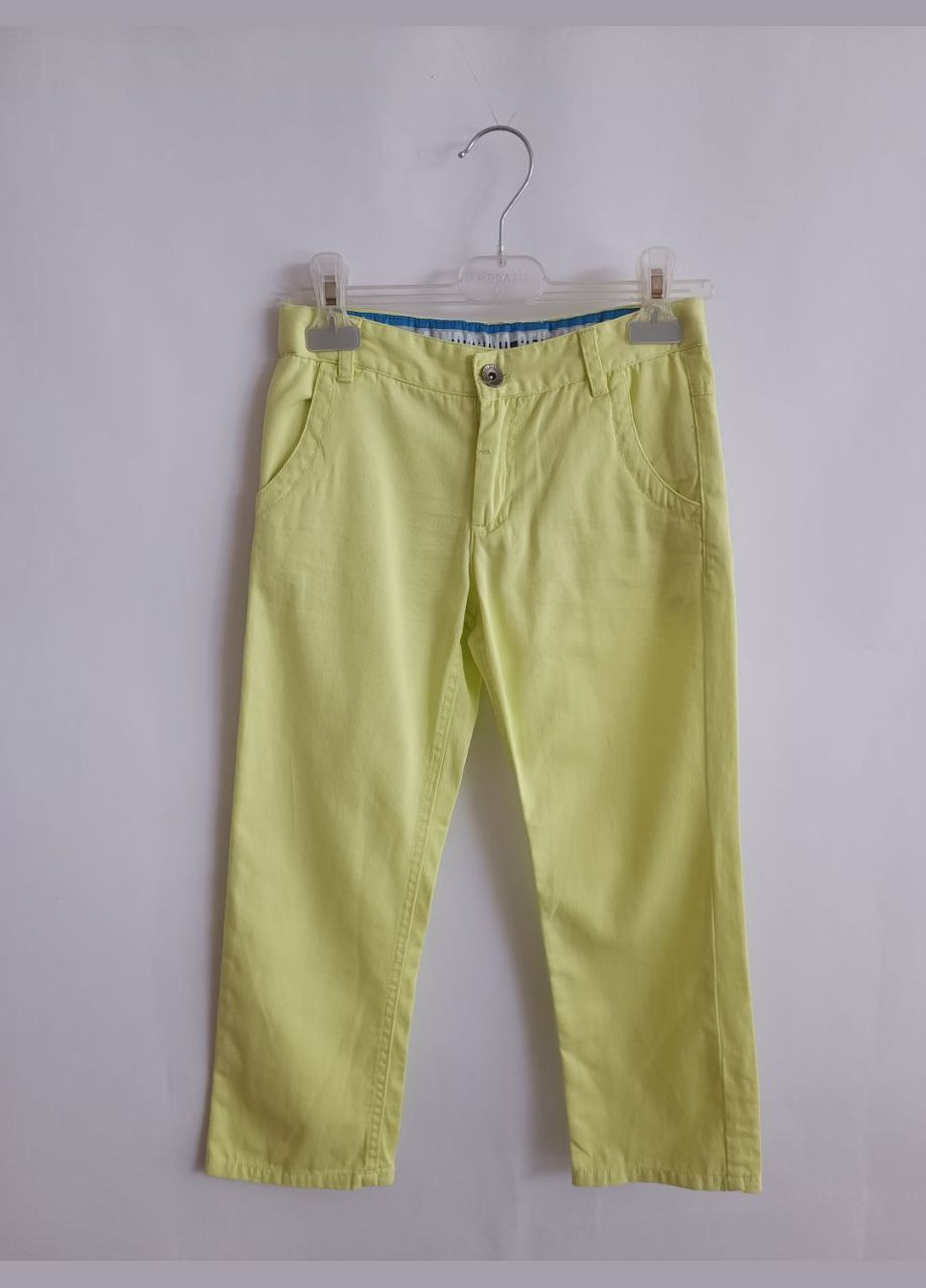 Желтые кэжуал демисезонные брюки Mandarino