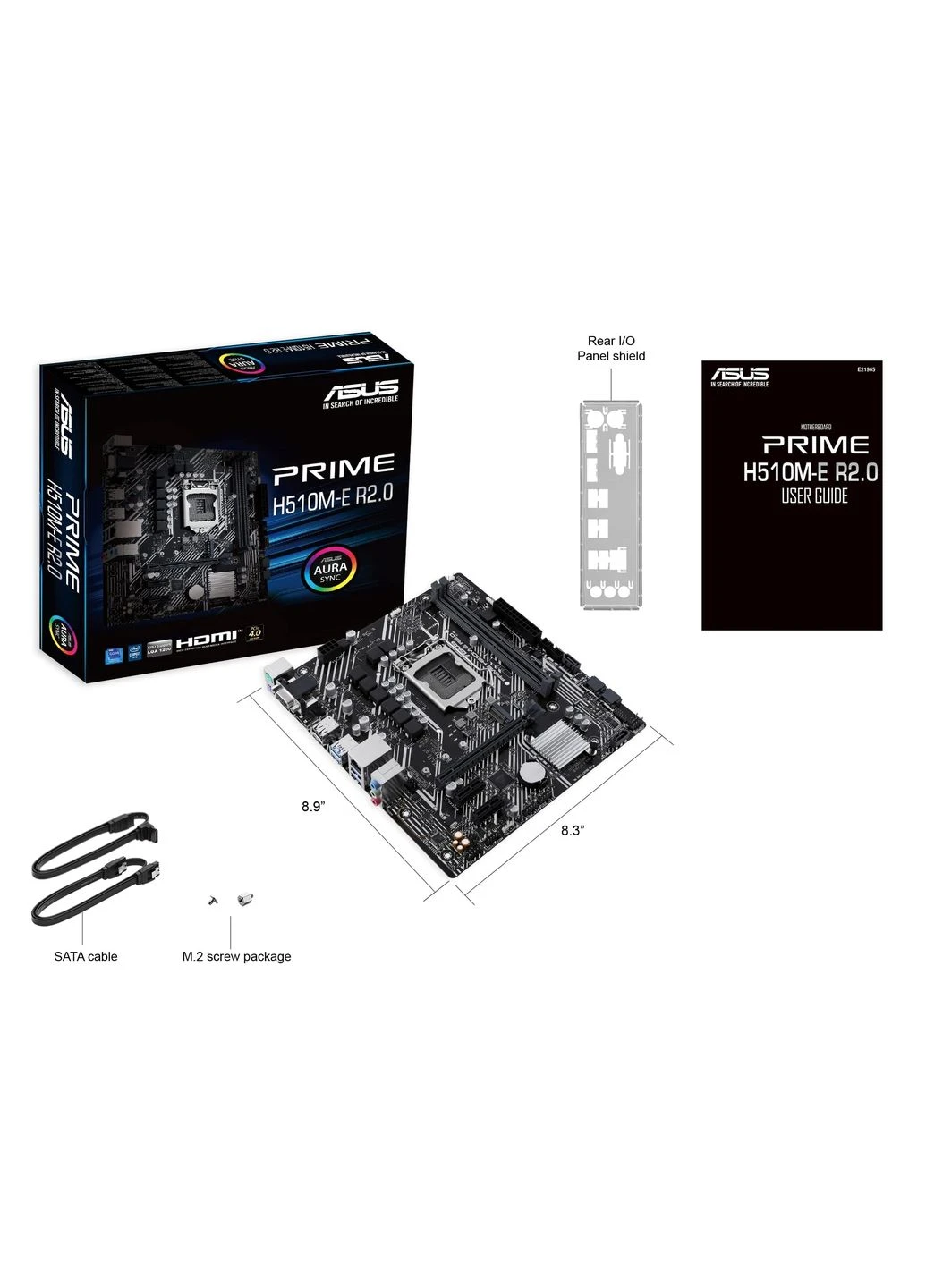 Материнська плата PRIME H510M-E R2.0 s1200 H470 2xDDR4 M.2 HDMI DP D-Sub mATX Asus (314749052)