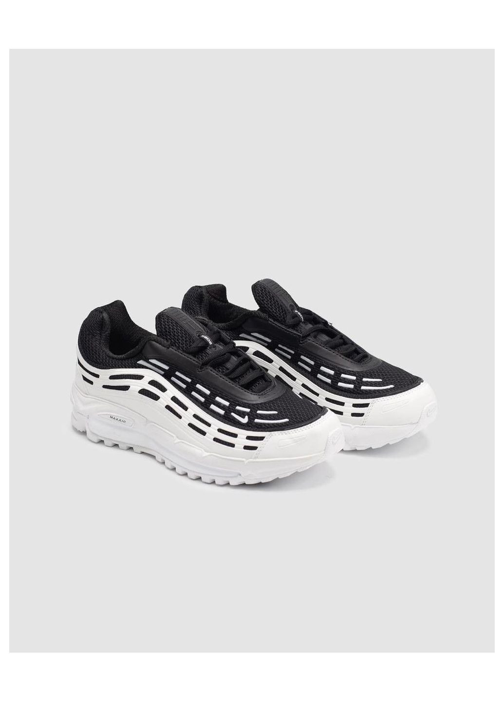 Чорно-білі Осінні кросівки чоловічі comme des garcons x nike black/white No Brand Air Max TL 2.5