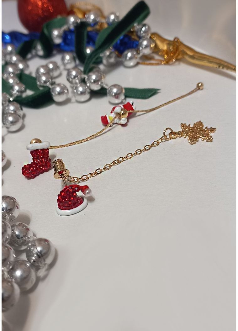 Серьги новогодние "Christmas Snow" Анна Ясеницька (370872758)