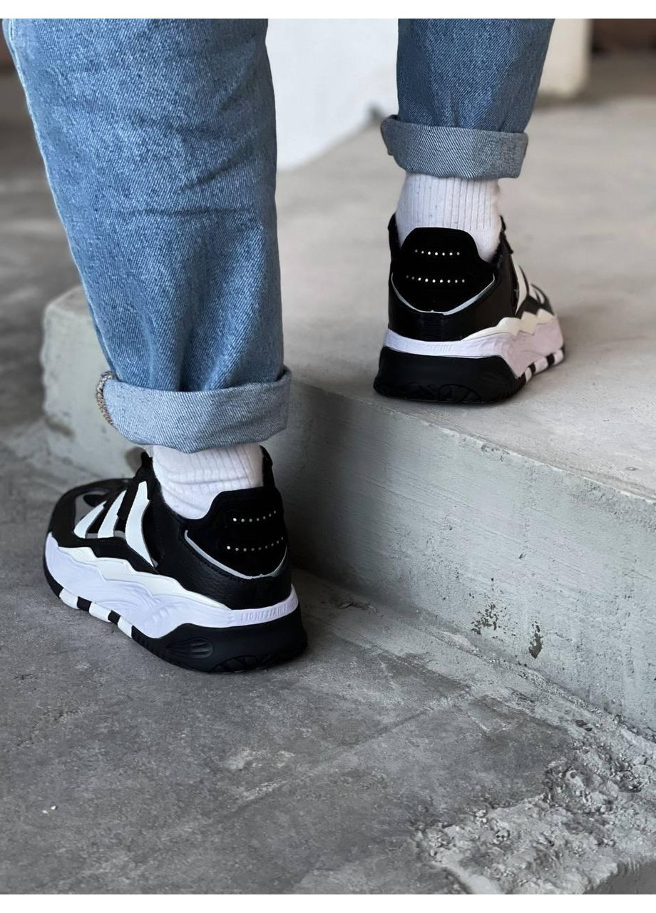 КРОСІВКИ ЖІНОЧІ ADIDAS NITEBALL BLACK WHITE АДІДАС НАЙТБОЛ No Brand чорні демісезони (368861660)
