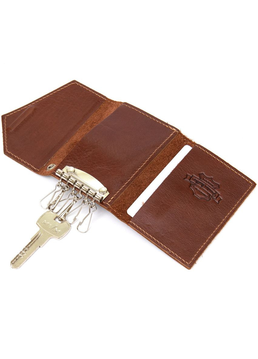 Ключниця з натуральної шкіри коричневий 11394 Grande Pelle (362418443)