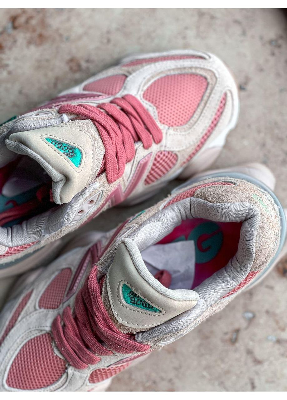 Рожеві кросівки чоловічі new balance 9060 joe freshgoods inside voices penny cookie pink нью беланс 9060 рожеві демісезон No Brand
