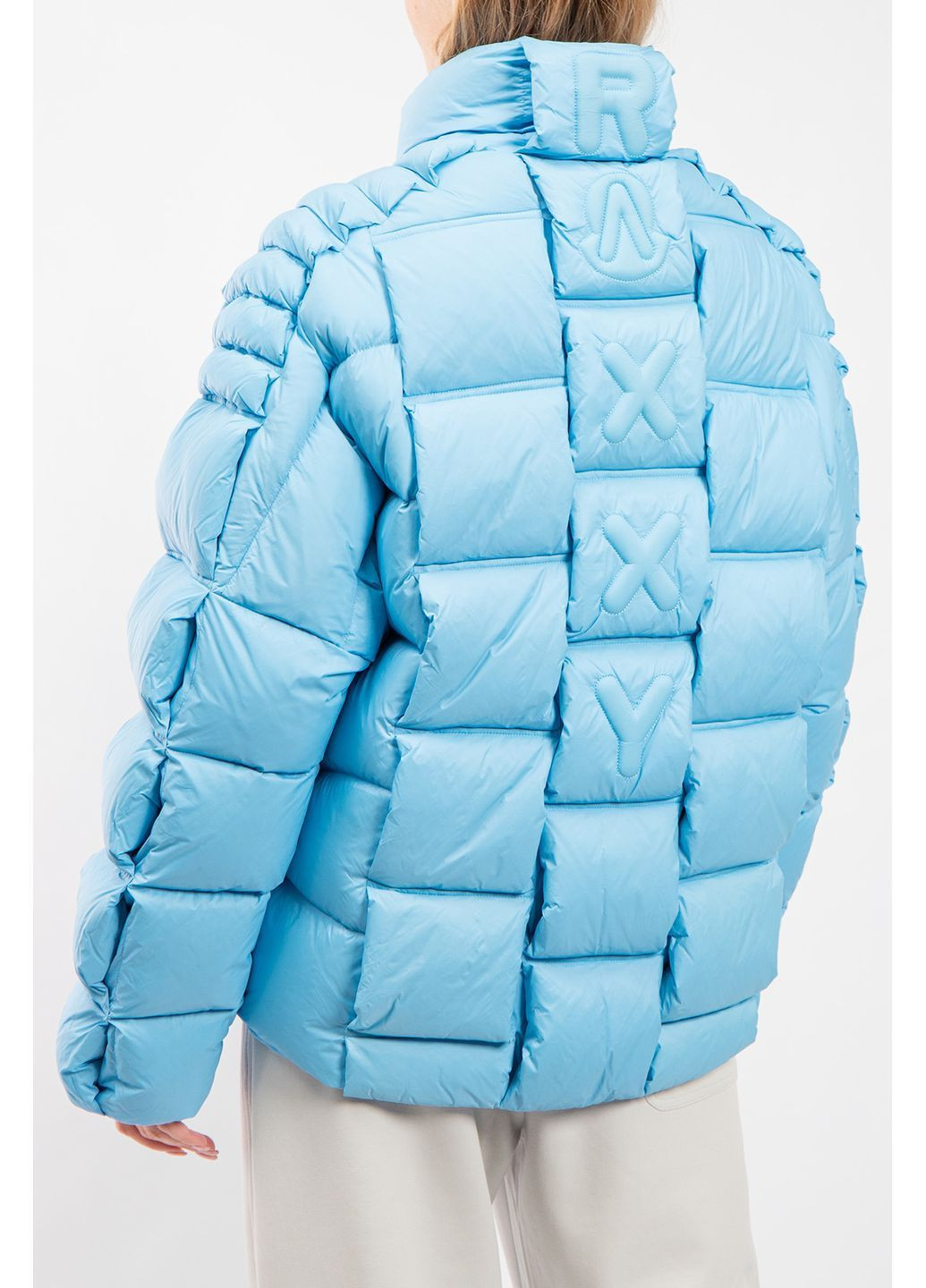 Голубой зимний Пуховик Moncler