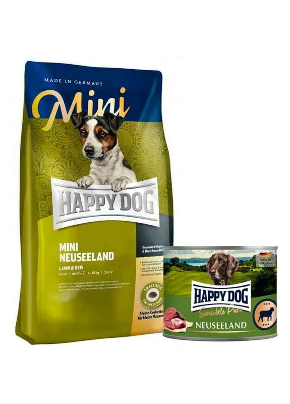 Сухий корм з ягням для собак дрібних порід Mini Neuseeland - 800 г+gift Happy Dog (380422878)