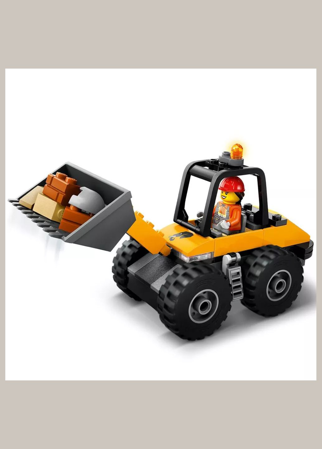 Конструктор City Автопогрузчик строительный желтый (60450) Lego (333253081)