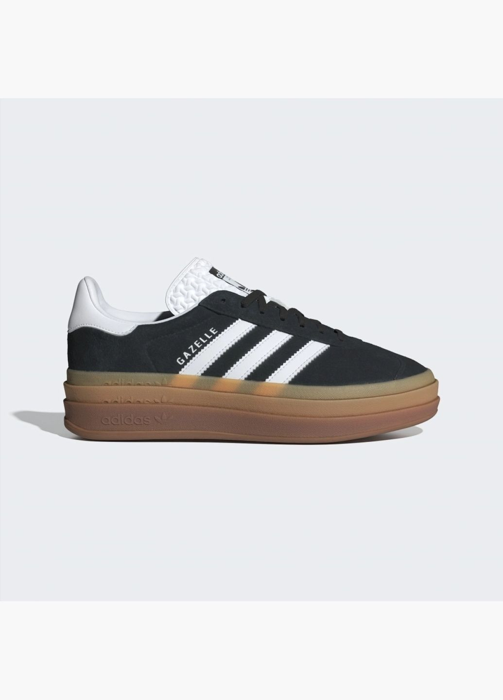 Черные демисезонные кроссовки мужские gazelle bold shoes black ie0876 adidas